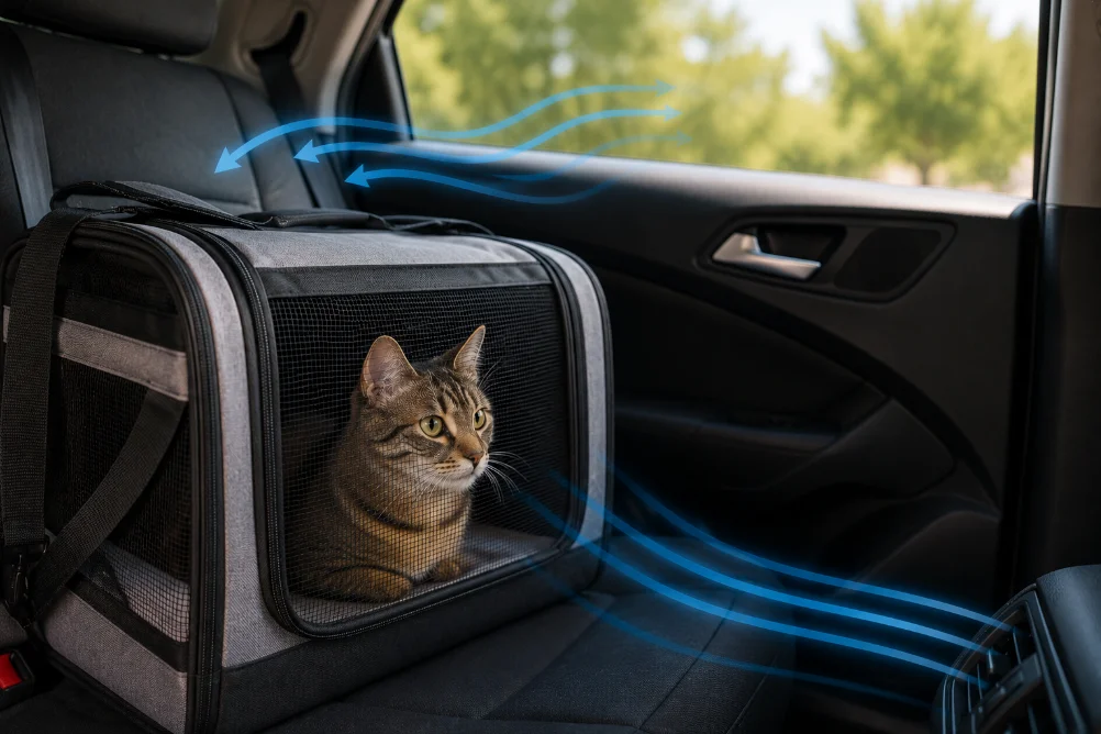 Logistics Along the Way traveling with a cat