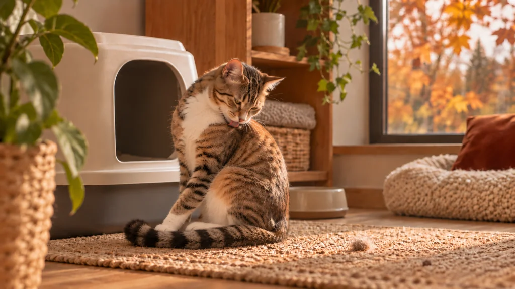 Prevención de bolas de pelo y cuidado digestivo en gatos